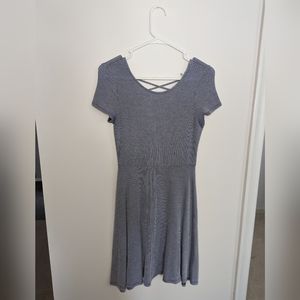 Soft Nautical A-Line Dress